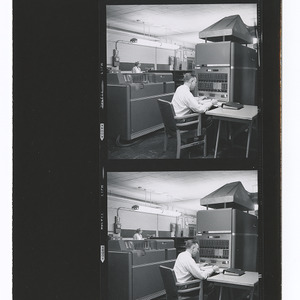 Computer lab in Patterson Hall, 1961