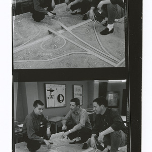 Highway loop and overpass model at the Engineers' Fair 1962