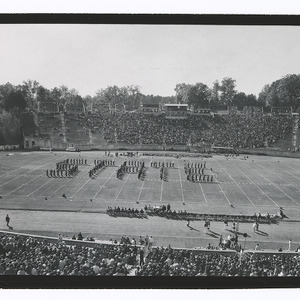 Band formations at State-Duke football game