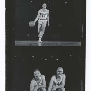 Basketball small group photo and individual action shot