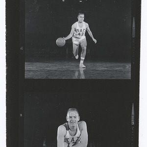 Individual basketball action shots