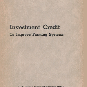 Investment Credit to Improve Farming Systems (Technical Bulletin 89), Dec. 1949