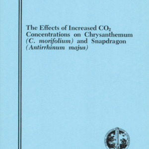 The Effects of Increased CO2 Concentrations on Chrysanthemum (C. morifolium) and Snapdragon (Antirrhinum majus) (Technical Bulletin 194), Dec. 1969