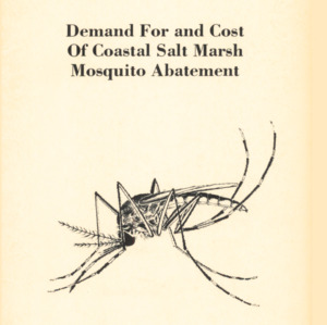 Demand For and Cost of Coastal Salt Marsh Mosquito Abatement (Technical Bulletin 232), March 1975