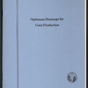 Optimum Drainage for Corn Production (Technical Bulletin 274), Jun. 1983