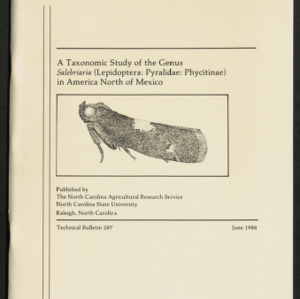 A Taxonomic Study of the Genus Salebriaria (Lepidoptera: Pyralidae: Phcitinae) in America North of Mexico, (Technical Bulletin 287), June 1988