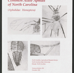 A Key to Many of the Common Alate Aphids of North Carolina (Aphididae : Homoptera), 1992 November (Technical Bulletin 299)