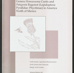 Taxonomic Revision of the Genera Homoeosoma Curtis and Patagonia Ragonot (Lepidoptera : Pyralidae : Phycitinae) in America North of Mexico, 1993 Aug (Technical Bulletin 303)