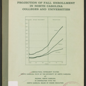 Projection of Fall Enrollment in North Carolina Colleges and Universities (Progress Report RS-46), Jan. 1965