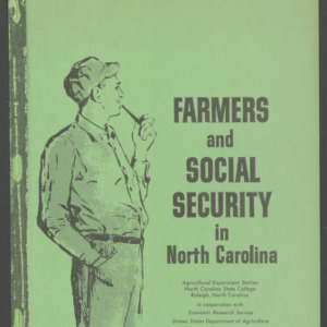 Farmers and Social Security in North Carolina, (Progress Report RS-40), 1961