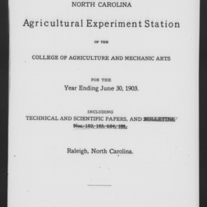 Twenty-Sixth Agricultural Experiment Station Annual Report Annual Report