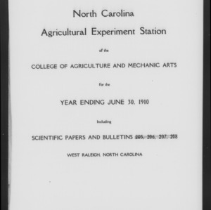 Thirty-Third Agricultural Experiment Station Annual Report Annual Report