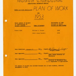 4-H Annual African American Plan of Work