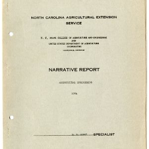 North Carolina Agricultural Extension Service Annual Report for 1924