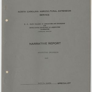 North Carolina Agricultural Extension Service Annual Report for 1927