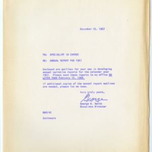 Annual Report for 1967