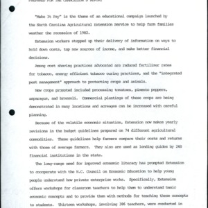 Cooperative Extension Service -- Annual Report 1981-1982