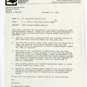 Cooperative Extension Service -- Annual Report 1984-1985