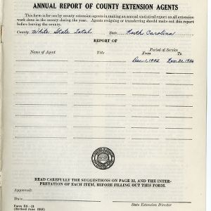 Combined Annual Report of County Extension Workers 1956 - White State Total