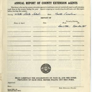 Combined Annual Report of County Extension Workers 1957 - White State Total
