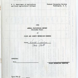 Cooperative Extension Annual Statistical Report 1966 - State Total