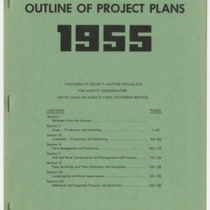 Outline of Project Plans 1955