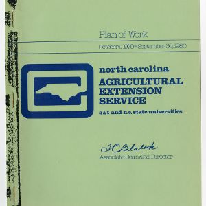 Cooperative Extension Service -- Plan of Work 1979-1980