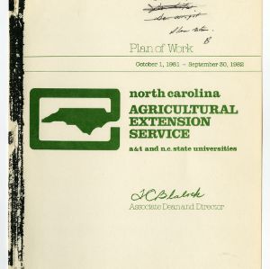 Cooperative Extension Service -- Plan of Work 1981-1982