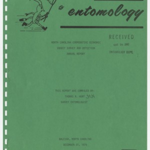 North Carolina Cooperative Economic Insect Survey and Detection Annual Report North Carolina Cooperative Economic Insect Survey and Detection Annual Report