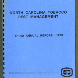 North Carolina Tobacco Pest Management Third Annual Report: 1973