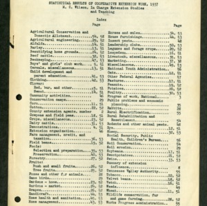 Statistical Results of Cooperative Estension Work, 1937
