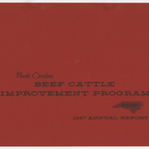 Beef Cattle Improvement Program Annual Report 1967