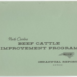 Beef Cattle Improvement Program Annual Report 1969