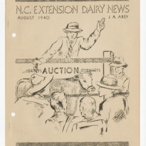 N.C. Dairy Extension News - August 1940