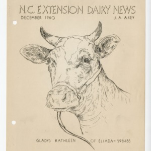 N.C. Dairy Extension News - December 1940