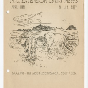 N.C. Dairy Extension News - April 1941