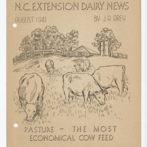 N.C. Dairy Extension News - August 1941