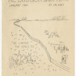 N.C. Extension Dairy News - January 1945