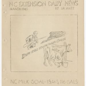 N.C. Extension Dairy News - March 1945