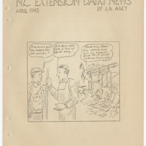 N.C. Extension Dairy News - April 1945