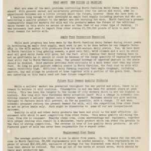 N.C. Extension Dairy News - September 1947