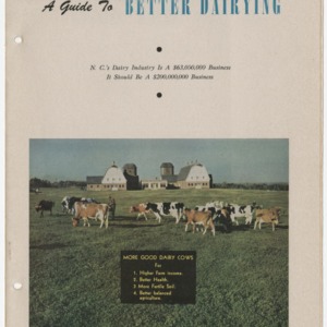 A Guide To Better Dairying (Extension Circular No. 294)