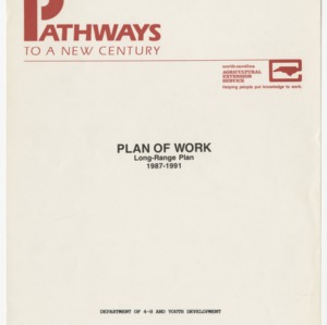 Pathways to a New Century - Plan of Work Long-Range Plan 1987-1991