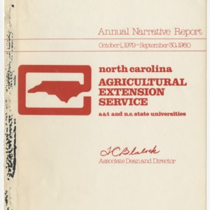 North Carolina Agricultural Extension Service - Annual Narrative Report - A&T and N.C. State Universities