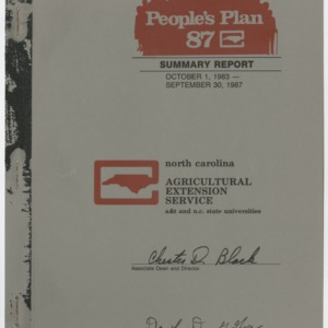 People's Plan 87 Summary Report