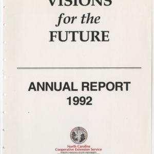 Visions for the Future Annual Report 1992