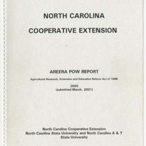 North Carolina Cooperative Extension - AREERA POW Report