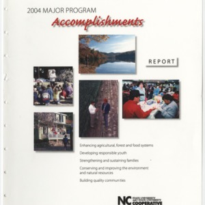 North Carolina Cooperative Extension - 2004 - Major Program Accomplishments Program