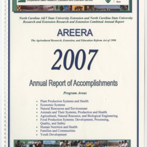 AREERA 2007 Annual Report of Accomplishments