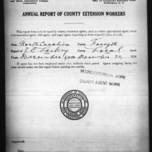 Annual Report of County Extension Workers, African American, Forsyth County, NC